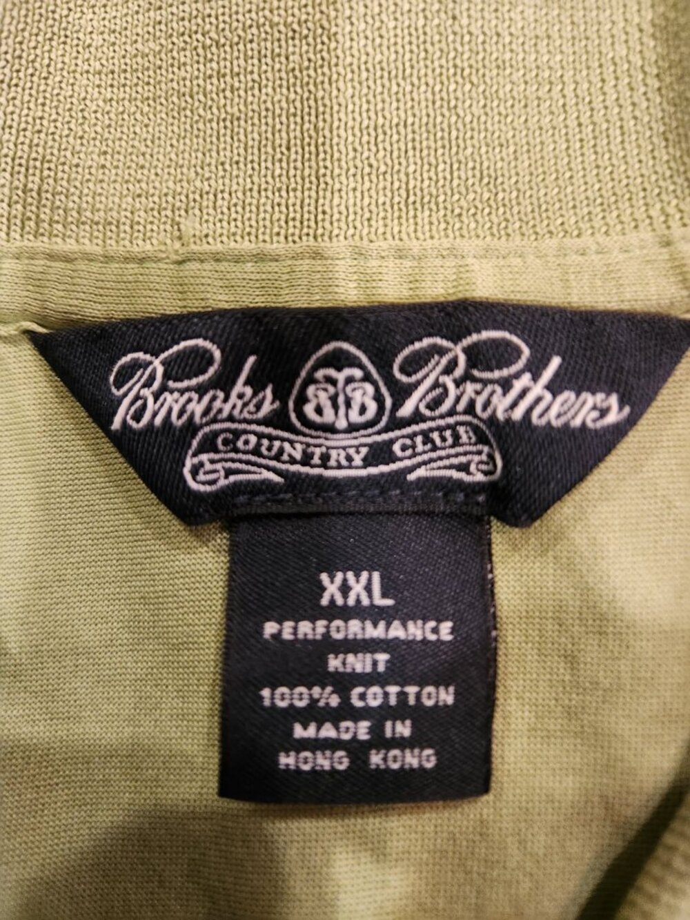 Beautiful soft green Brooks Brothers Country Club button up polo shirt in XXL - Picture 2 of 2